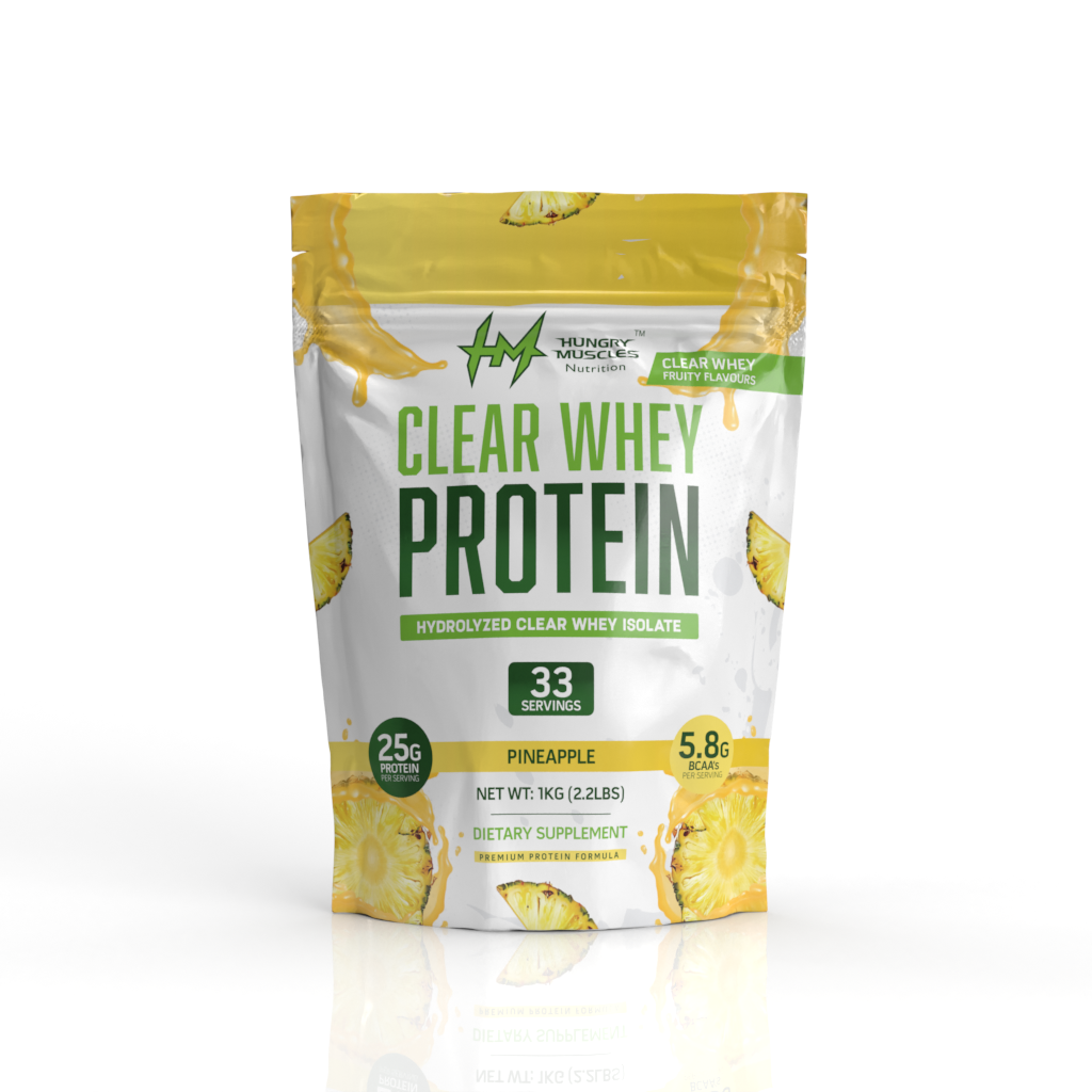 Hungry Muscles| Clear Whey Protein Isolate | 25g Protein, 92 Calories, Per Scoop | Zero Added Sugar | 33 Servings | 1KG