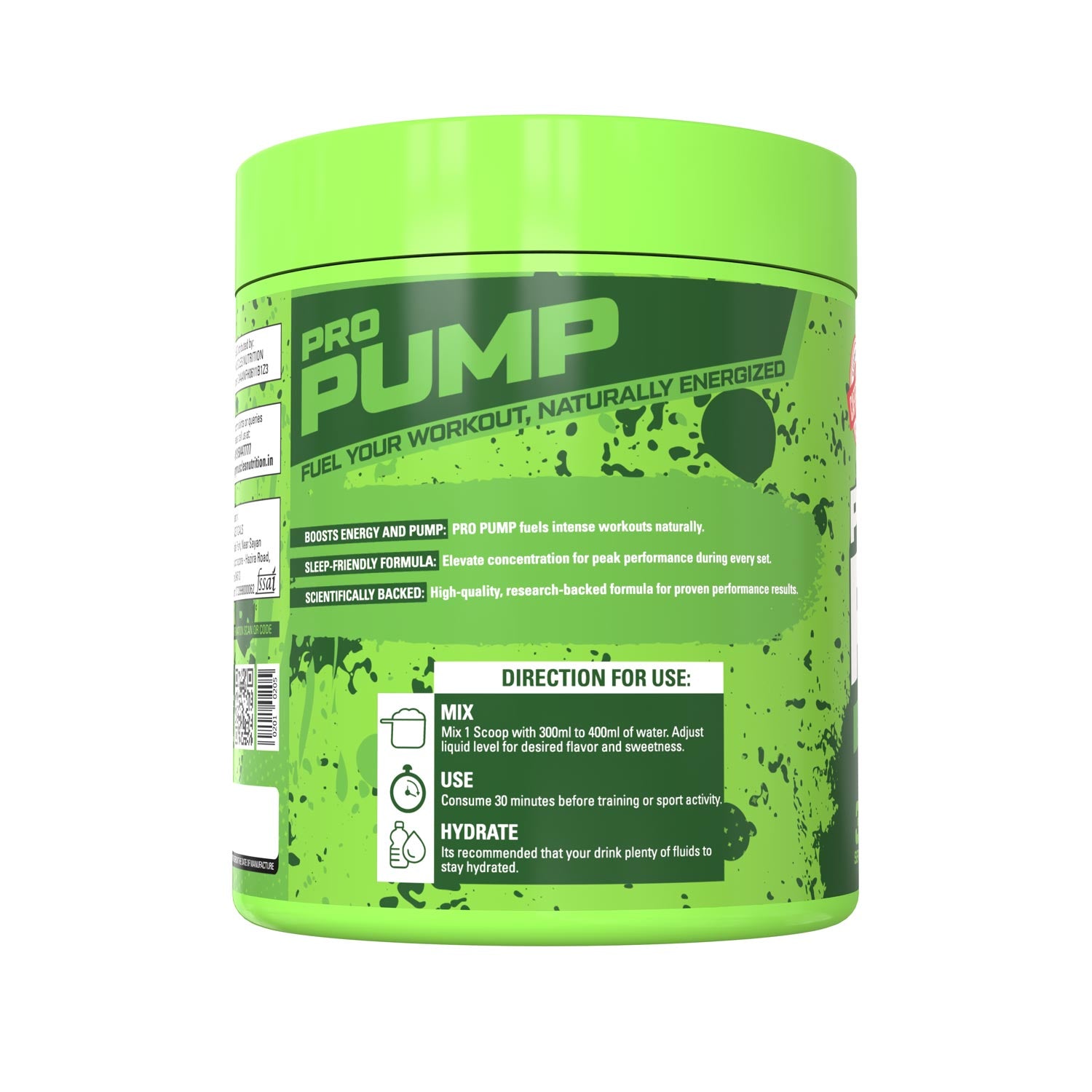 Hungry Muscles | Pro-Pump Caffeine Free | Beach Cocktail | 30 Servings (300 Grams)