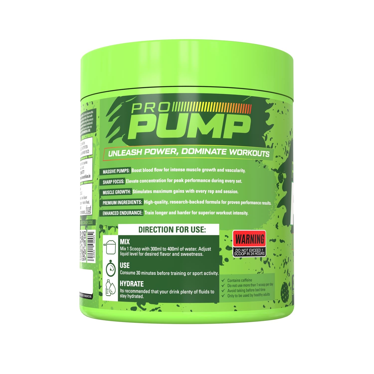 Hungry Muscles | Pro-Pump Hardcore Pre-Workout |  Beach Cocktail | 30 Servings (300 Grams)
