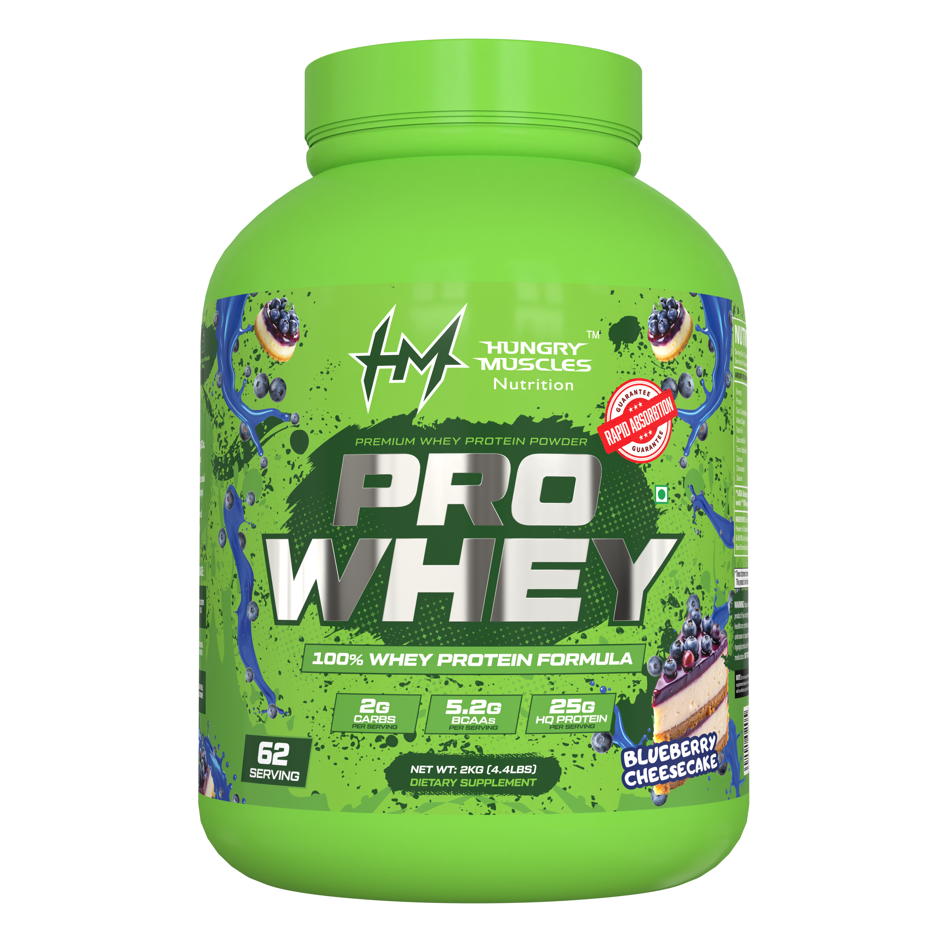 Hungry Muscles Pro Whey 2kg + Creatine 250g Combo – Special Sale @ ₹5990