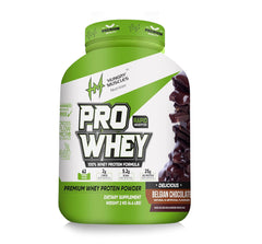 Hungry Muscle Pro Whey Protein Powder, 25g Protein per Serving (2 Kg, Chocolate)