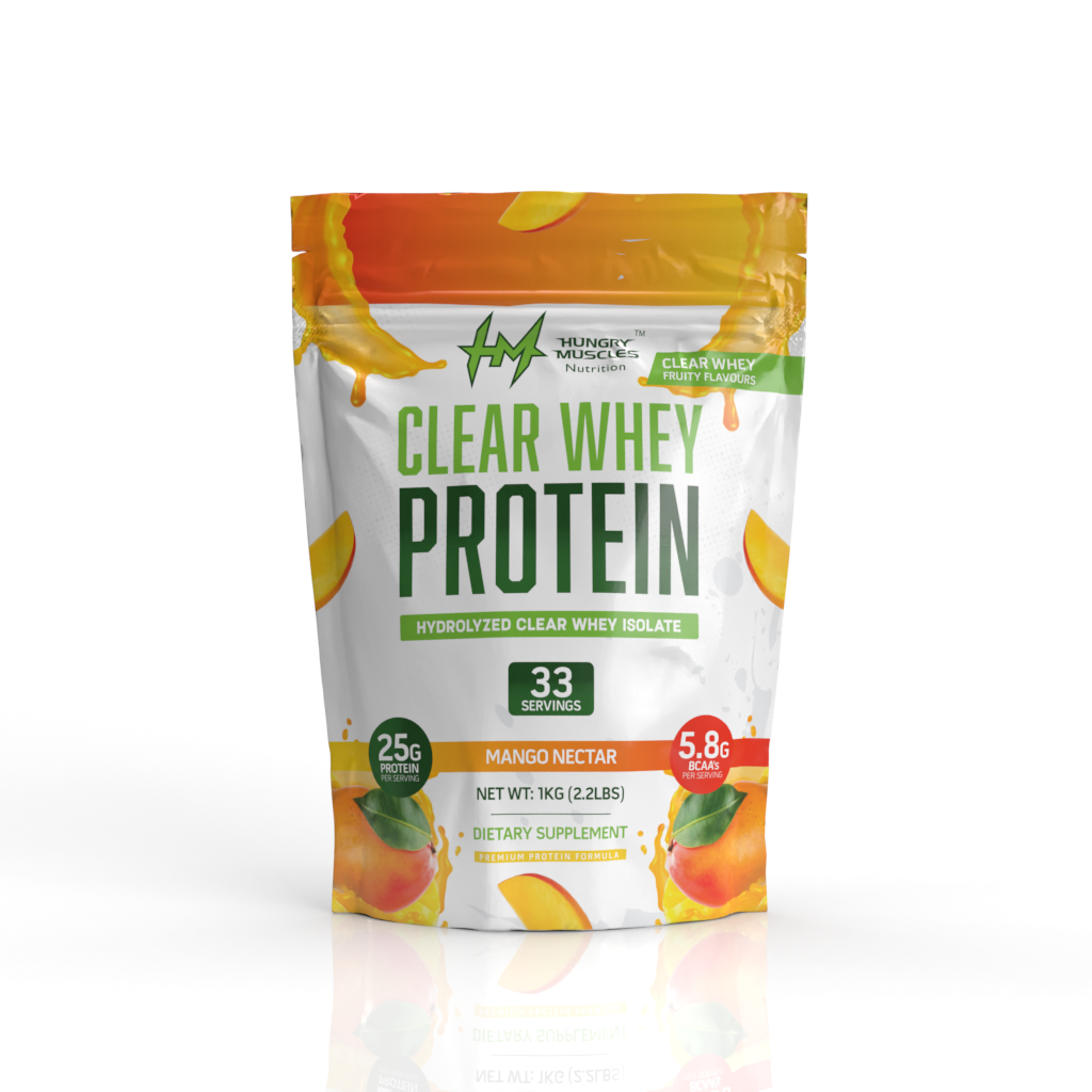 Hungry Muscles Clear Whey Protein Mango Nectar 33 Servings / 1KG