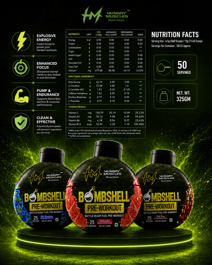 Hungry Muscles Bomb Pre-Workout