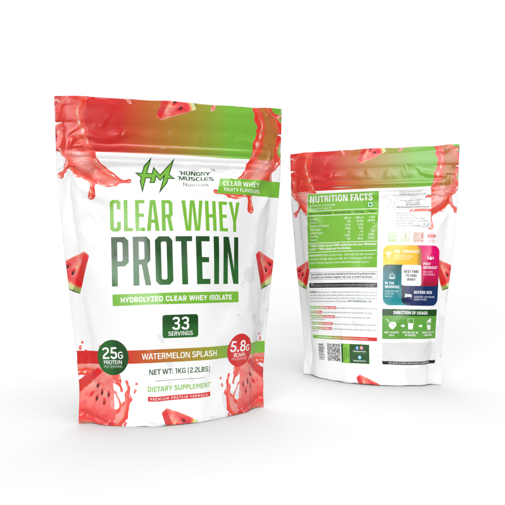 Hungry Muscles Clear Whey Protein 33 Servings / 1KG