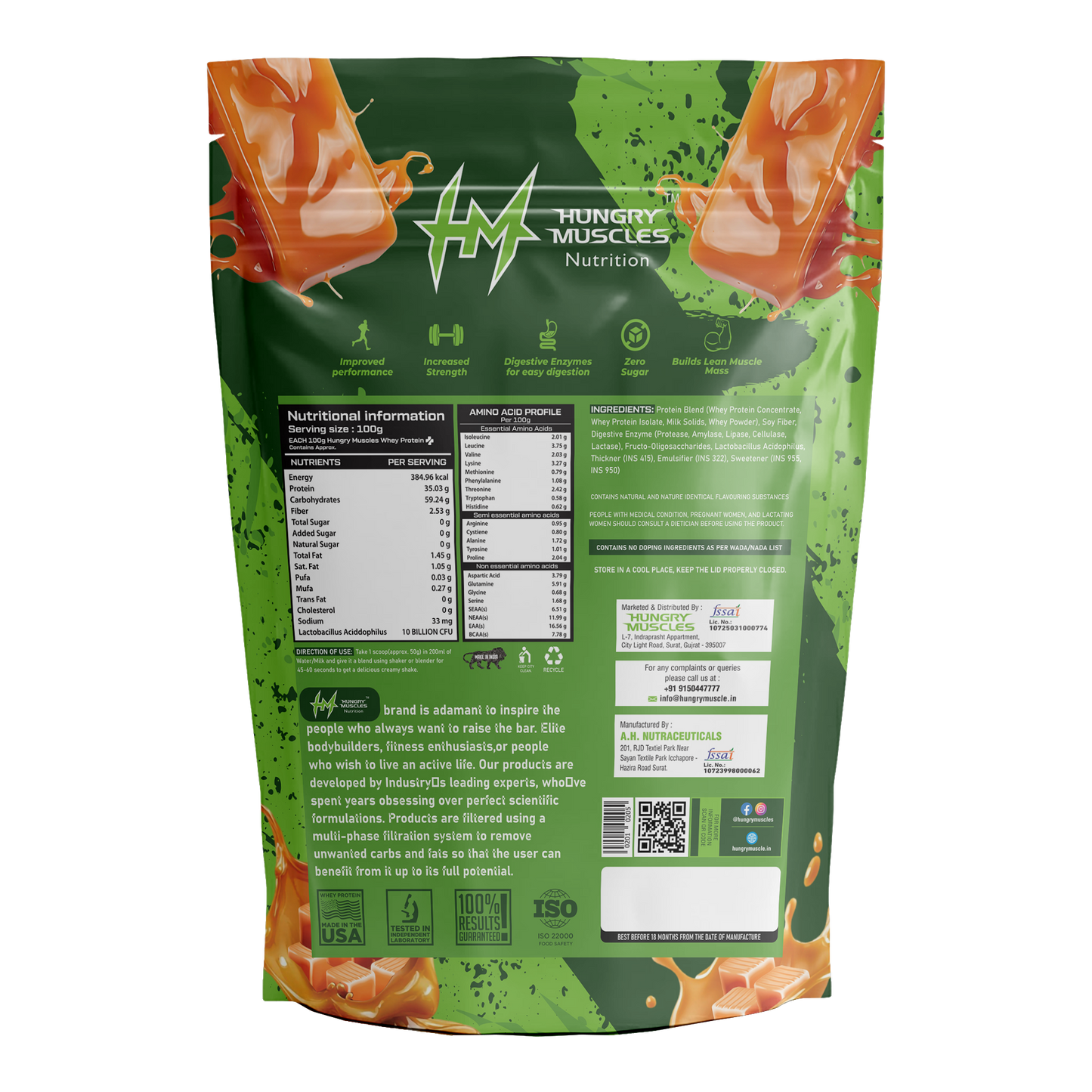 Hungry Muscles Whey Protein Pouch