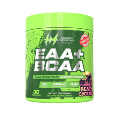 Hungry Muscles EAA+BCAA 30 Serving Beach Cockitail (300 Grams)