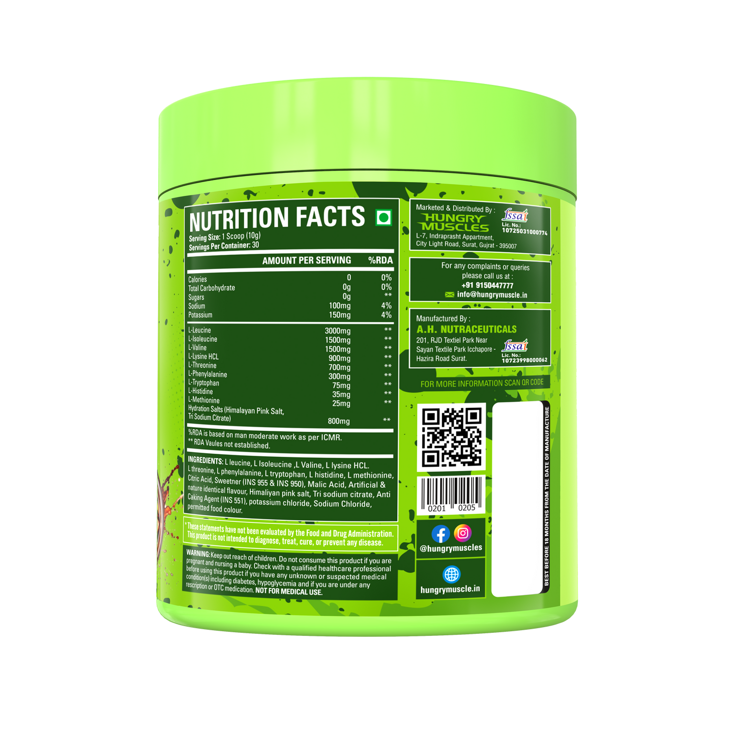 Hungry Muscles ISO Zero + EAA + BCAA Combo with Free Shaker – Offer Price ₹8,099