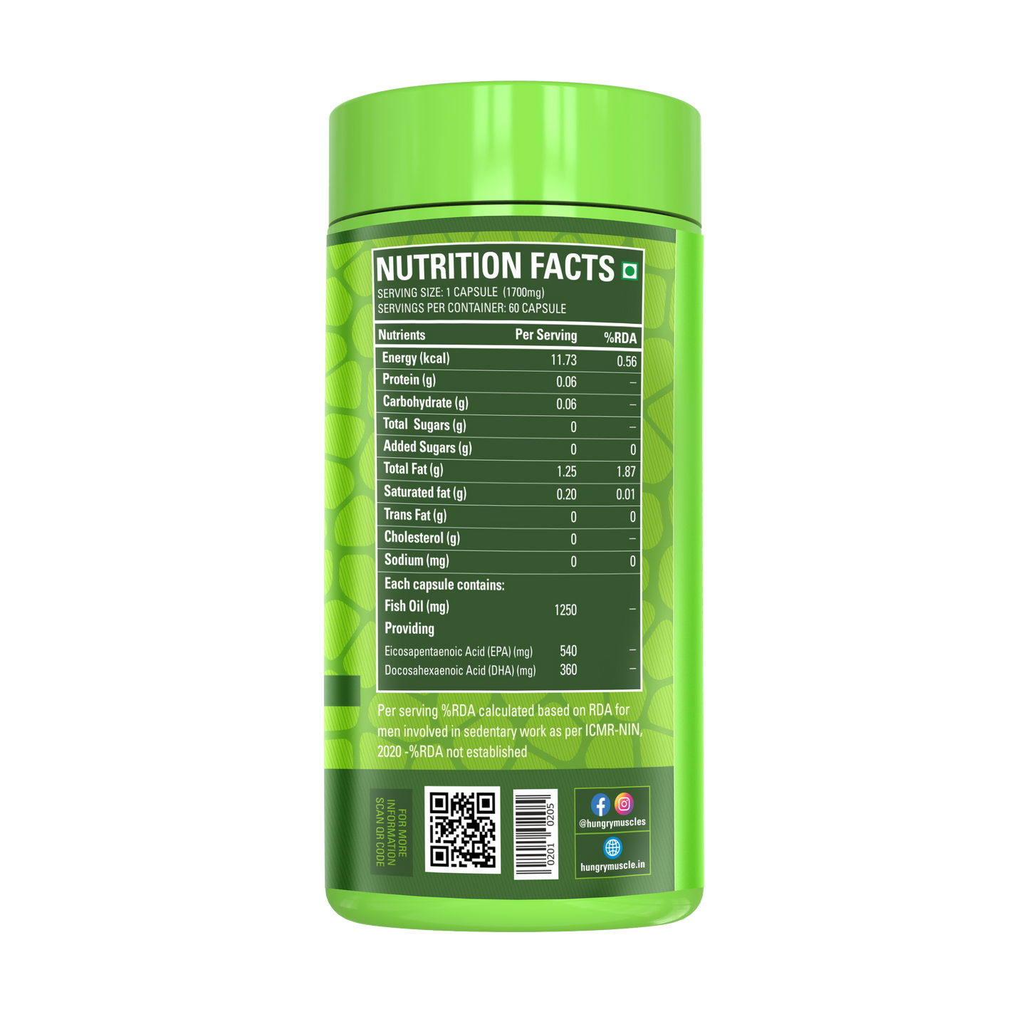 Hungry Muscles Fish Oil Tripple Strength