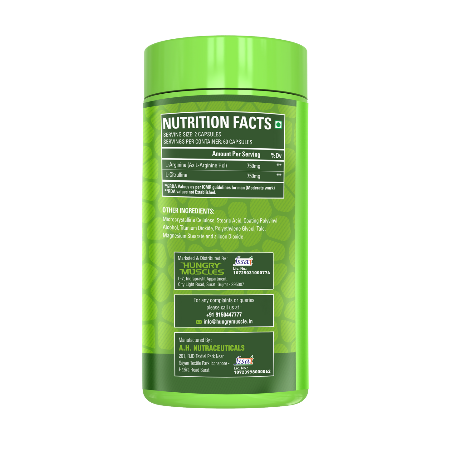 Hungry Muscles L-Arginine + L-Citrulline