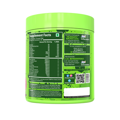 Hungry Muscles Pro-Pump Steem Free