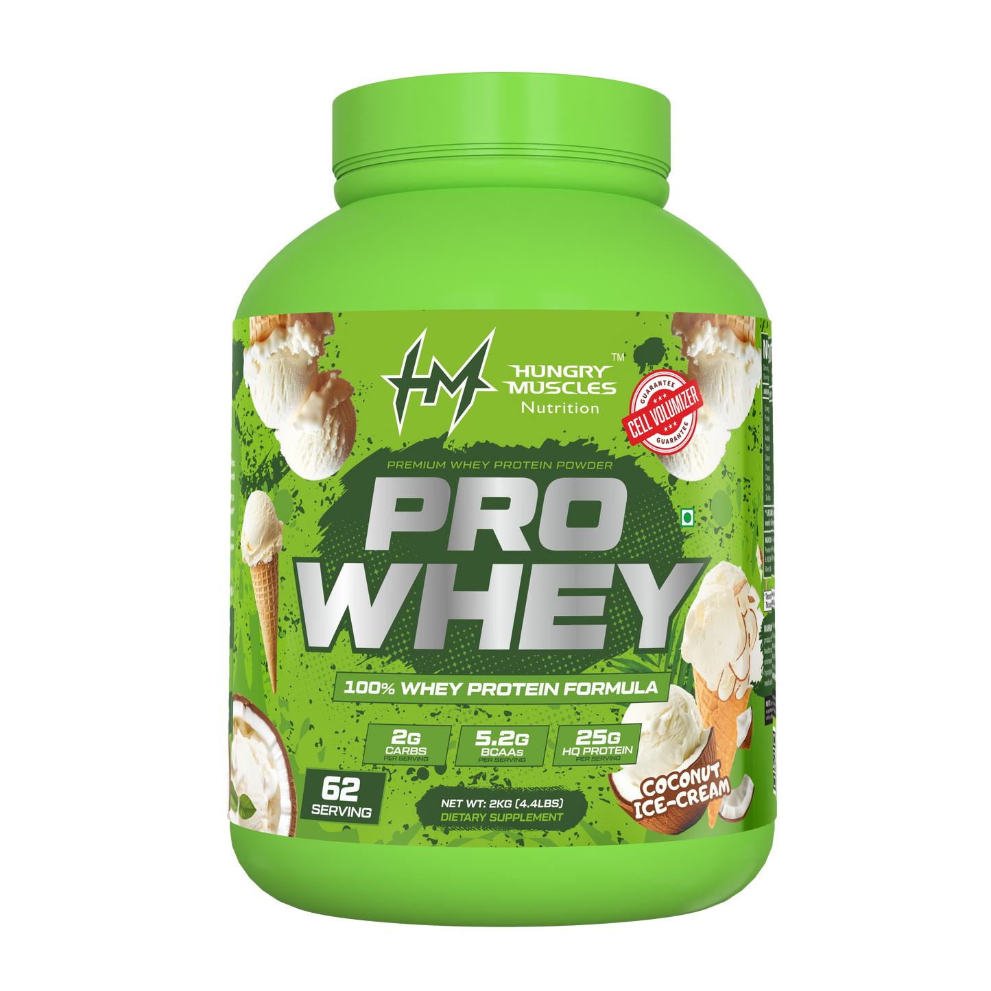 Hungry Muscles Pro Whey 2kg + Creatine 250g Combo – Special Sale @ ₹5990