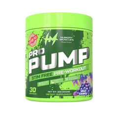 Hungry Muscles Pro Pump Caffeine Free 30 Serving Wild Grapes (300 Grams)